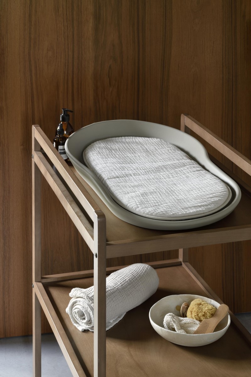 Béžový mušelinový polštář pro podložku